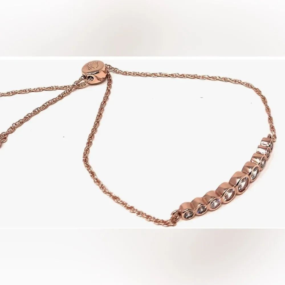 Kate Spade New York Rose Gold Circle of Love Adjustable Bracelet NWT